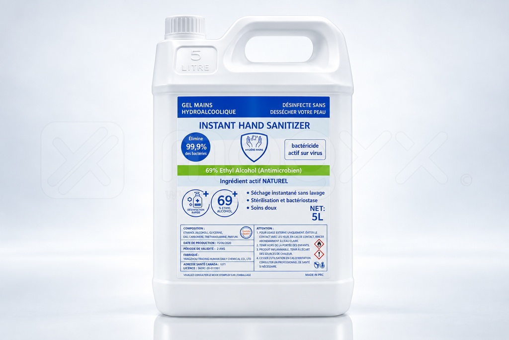 [15,90€] Alcohol-Based Hand Gel — 5 L Container
