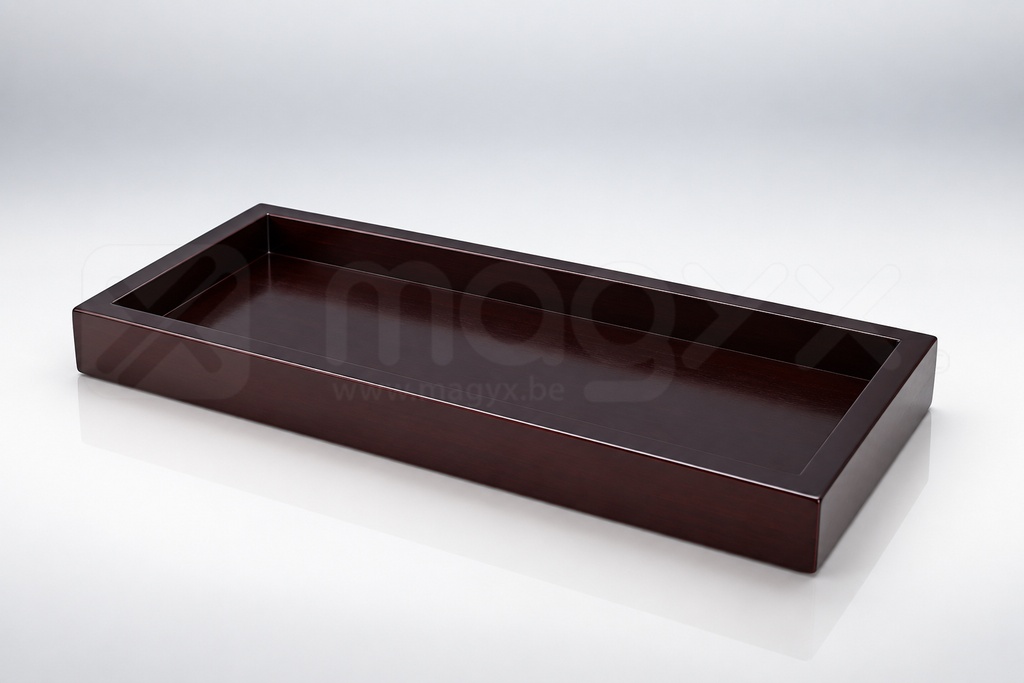 [5,95€] Plateau en bois laqué — 25 × 11 cm